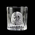 Подарунковий набір кришталевих келихів "Козаки" з декоративними накладками зі срібла Boss Crystal, фото 6