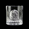 Подарунковий набір кришталевих келихів "Козаки" з декоративними накладками зі срібла Boss Crystal, фото 7
