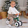 Дитячий біговел велобіг 1,5-3 роки на сталевій рамі PROFI KIDS MBB 1013-3 Зелений, фото 2
