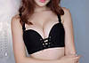 Безшовний бюстгальтер з 3D пуш-апом . Чорний (на розмір 75 B), фото 3