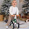 Дитячий біговел велобіг 1,5-3 роки на сталевій рамі PROFI KIDS MBB 1013-3 Зелений, фото 10