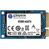 Накопичувач SSD 512GB Kingston KC600 mSATA SATAIII 3D TLC (SKC600MS/512G) mSATA DS, фото 3