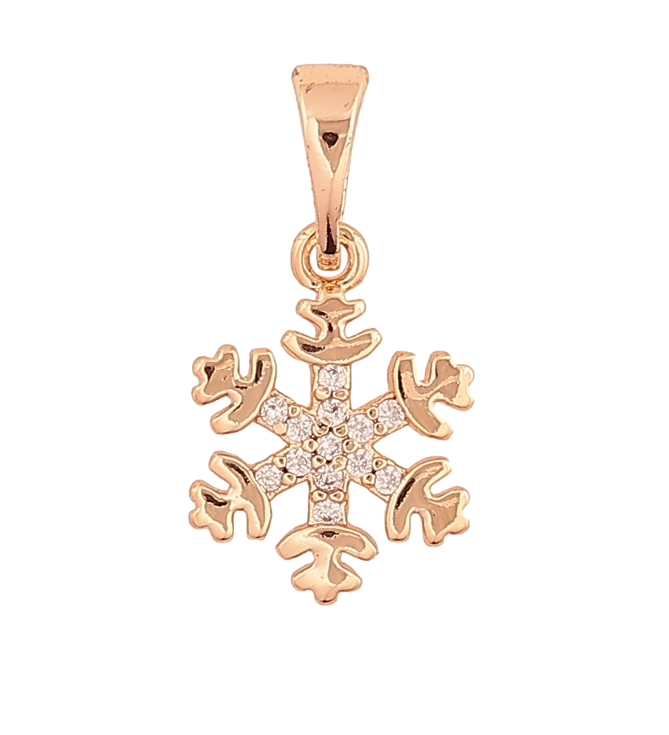 Кулон Xuping M&L Колір 18K "Сніжинка» для ланцюжка до 5мм, фото 1