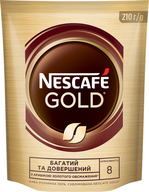 КАВА РОЗЧИННА NESCAFE GOLD 210 гр
