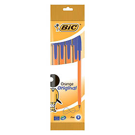 Ручка Bic Оранж, синя, 4шт в блістері