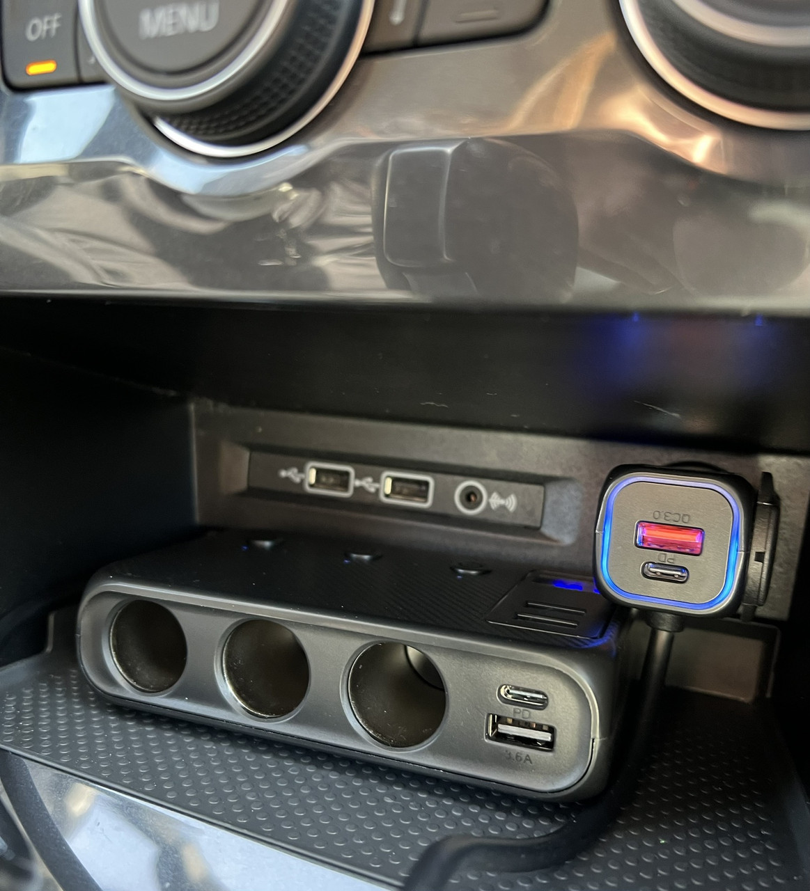 Зарядний пристрій 9в1 розгалужувачі в прикурювач для авто трійник USB заряджання від прикурювача JR-C29, фото 1