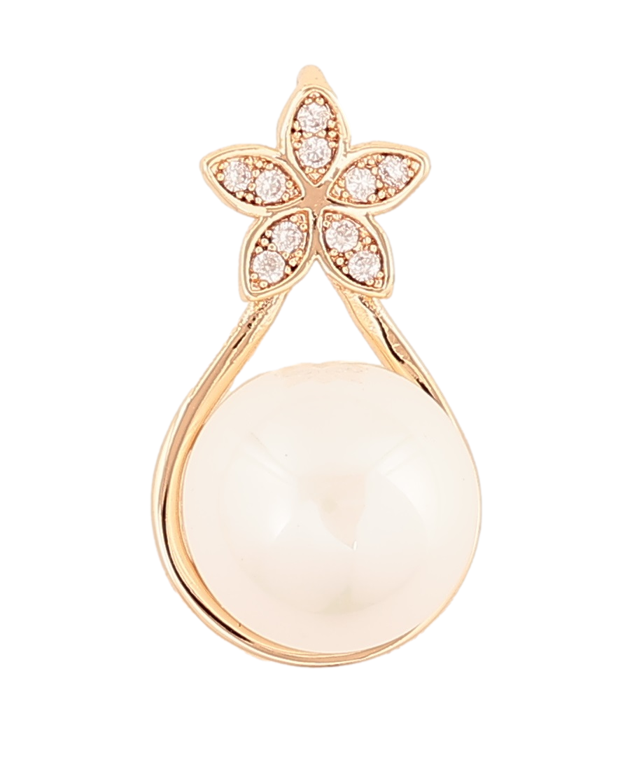 Кулон Xuping M&L Колір 18K "Квіточка з перлиною» для ланцюжка до 3мм, фото 1