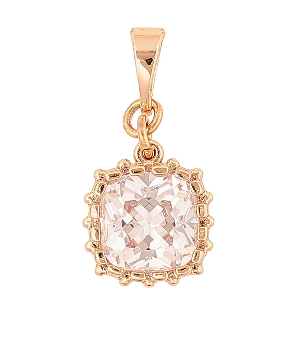 Кулон Xuping M&L Колір 18K "Кристал у декоративній оправі» для ланцюжка до 5мм, фото 1