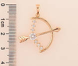 Кулон Xuping M&L Колір 18K "Лук» для ланцюжка до 6мм, фото 2