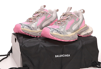Жіночі кросівки Balenciaga 3XL Pink Silver Баленсіага З ХЛ рожеві текстиль яскраві молодіжні для дівчат