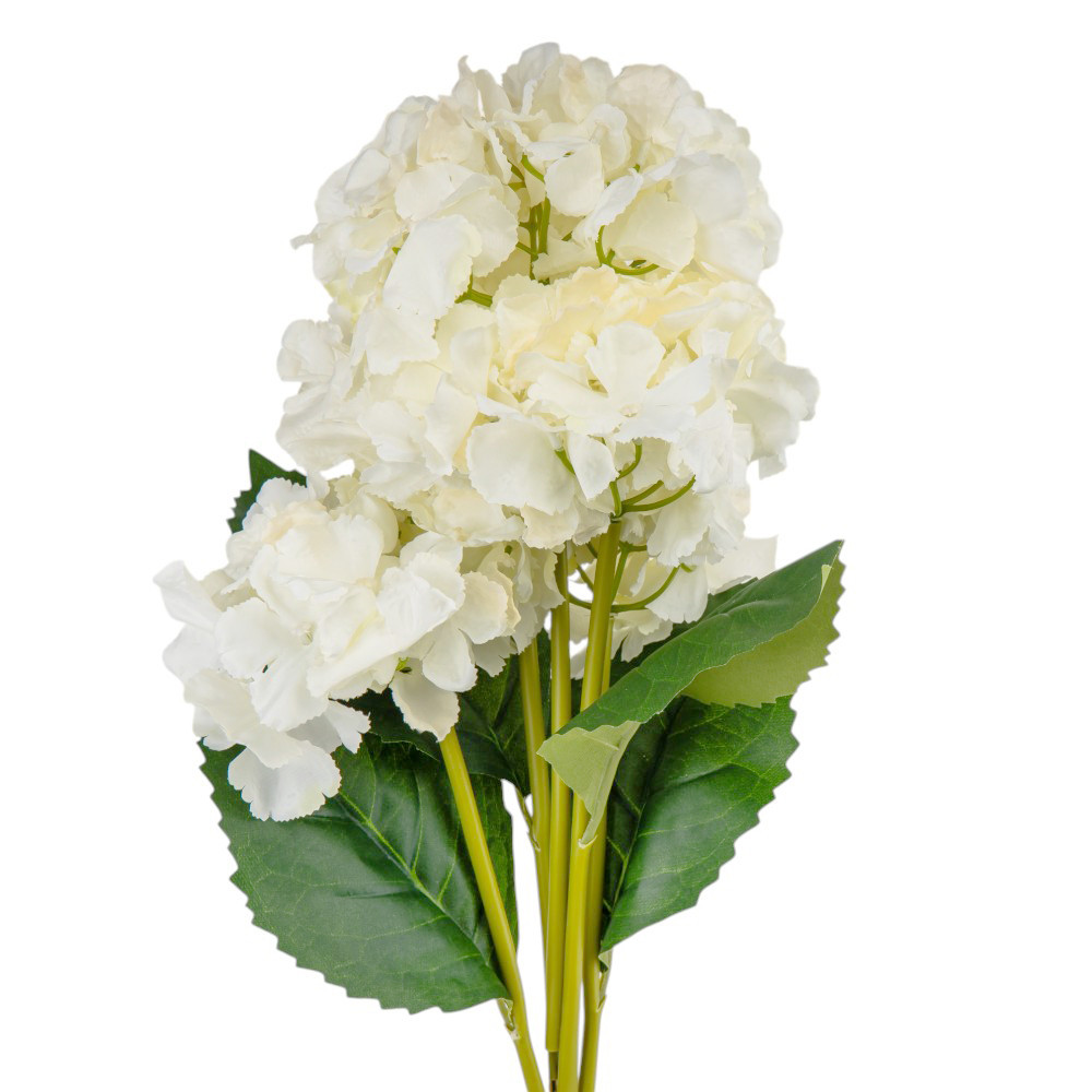 Букет гортензій, 5 бутонів, кремовий, 52 см ELISEY, фото 1