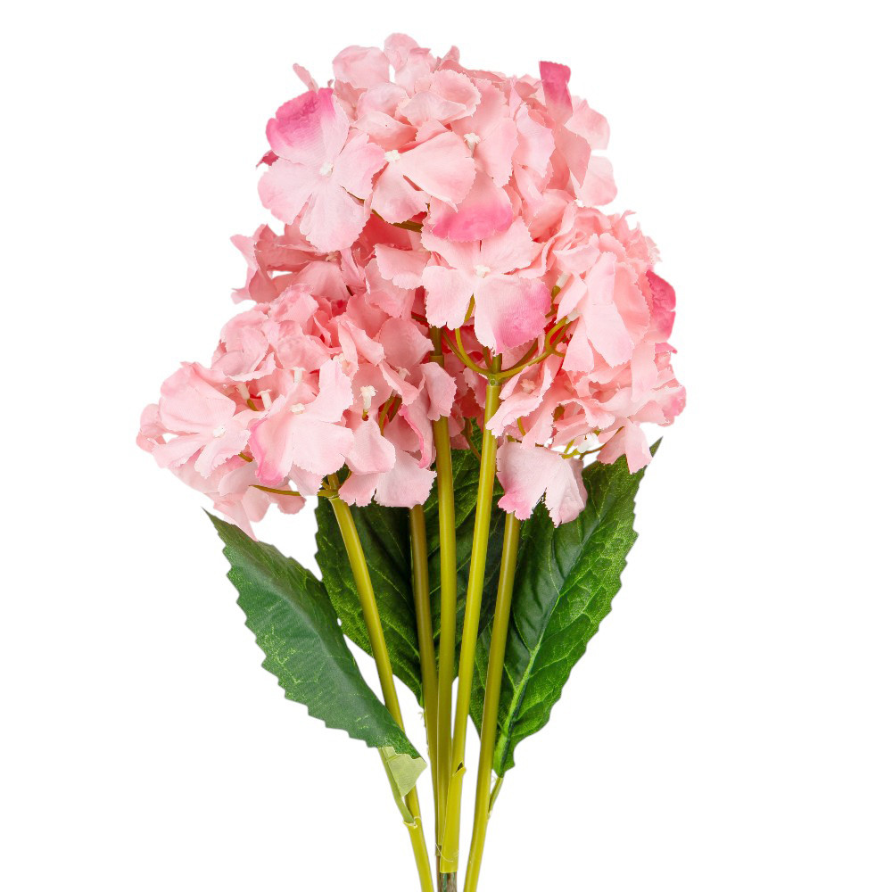 Букет гортензій, 5 бутонів, рожевий, 52 см ELISEY, фото 1