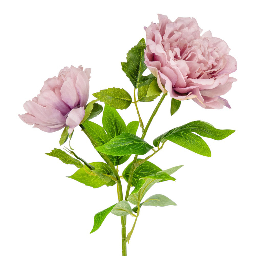 Штучна півонія, пудрово-бузковий, 60 см ELISEY, фото 1