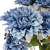 Букет “Квітковий ансамбль” (6 жоржин і 3 гортензії), синій, 45 см ELISEY, фото 3