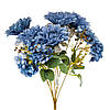 Букет “Квітковий ансамбль” (6 жоржин і 3 гортензії), синій, 45 см ELISEY, фото 4