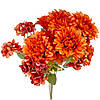 Букет “Квітковий ансамбль” (6 жоржин і 3 гортензії), помаранчевий, 45 см ELISEY, фото 2