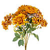 Букет “Квітковий ансамбль” (6 жоржин і 3 гортензії), гірчично-жовтий, 45 см ELISEY, фото 2