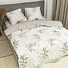 Постільна білизна Isleep Viluta ранфорс з простирадлом на гумці (160*200) - 24323 двоспальна, фото 2