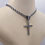 Срібний комплект "Срібний Оберіг" ланцюжок та хрестик, фото 3