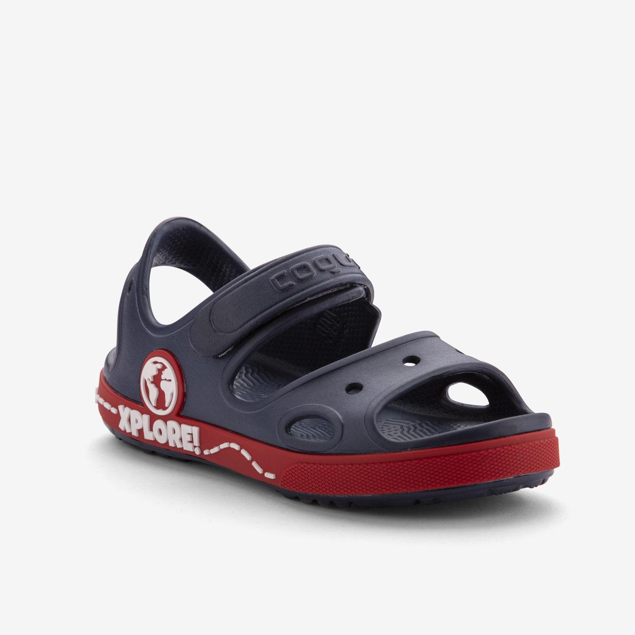 Босоніжки дитячі COQUI YOGI (8861 Navy/Red) темно-синій/червони