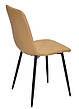Стілець м'який на металевих ніжках  CHILLI  екошкіра бежевого  кольору 705 , колір ніжок на вибір, фото 8