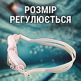 Окуляри для плавання, професійні окуляри для плавання, плавальні окуляри HechPro рожевий (932), фото 8