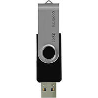 Флеш-накопичувач USB 32GB GOODRAM UTS2 (Twister) Black (UTS2-0320K0R11) Чорний DS