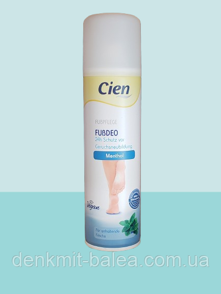 Дезодорант для ніг із ментолом Cien Doodorant Foot Spray 200 мл