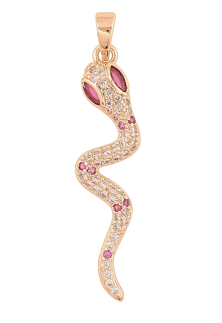 Кулон Xuping M&L Колір 18K "Змія з інкрустацією кристалами» для ланцюжка до 5мм, фото 1