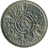 Велика Британія Королева Єлизавета II 2 шилінги (флорин), 1962 рік №3314, фото 3