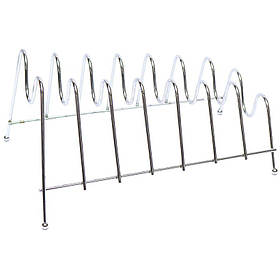 Настільна сушарка для посуду металева 31*18*17,5 см Срібло KNZ