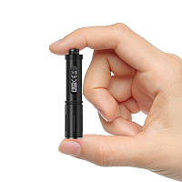 Міні ліхтарик брелок RJ11 на батарейці Чорний