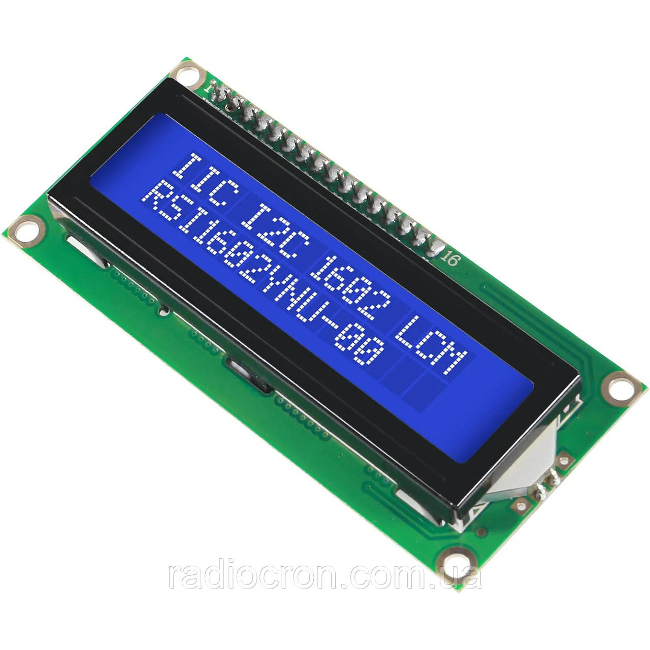 1602 LCD Дисплей, синя підсвітка