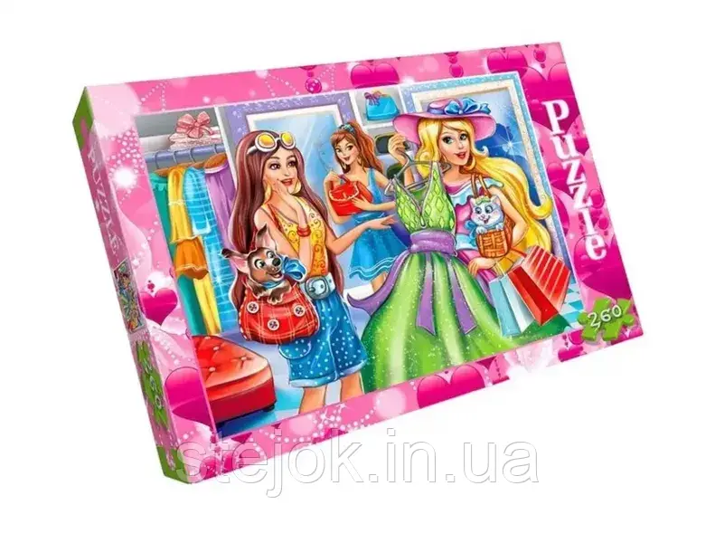 Пазли дитячі Danko Toys Шопінг C260-12-12, 260 елементів, фото 1