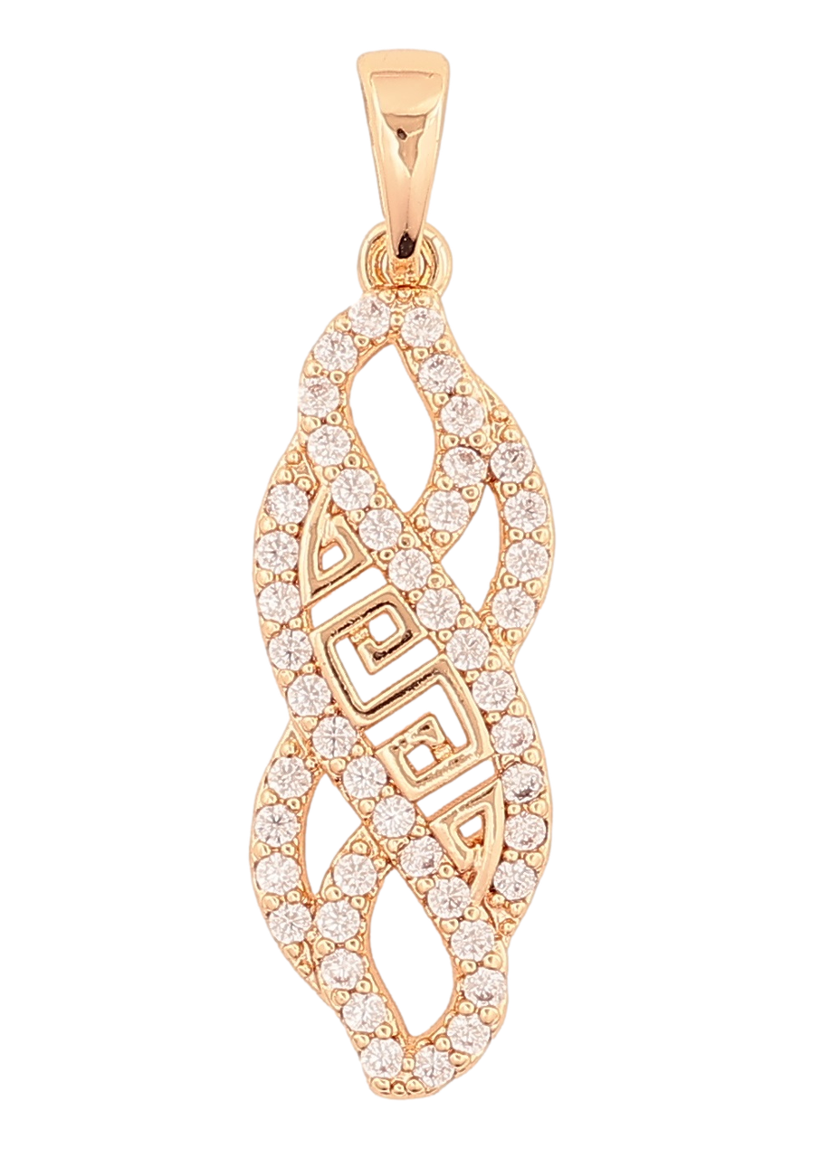 Кулон Xuping M&L Колір 18K "Декоративний візерунок з кристалами» для ланцюжка до 5мм, фото 1