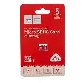 Карта памяті Micro SD 16GB (Class 10) для відеореєстраторів, камер спостереження, смартфонів