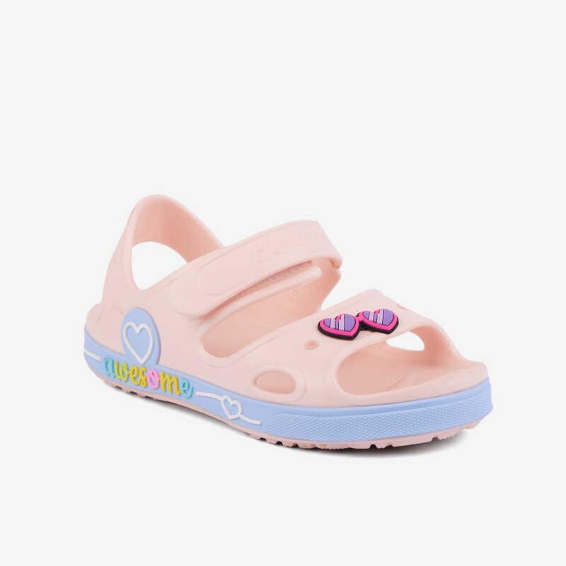Босоніжки дитячі COQUI YOGI (8861 Candy Pink/Candy Blue Rainbow + Amulet) рожевий