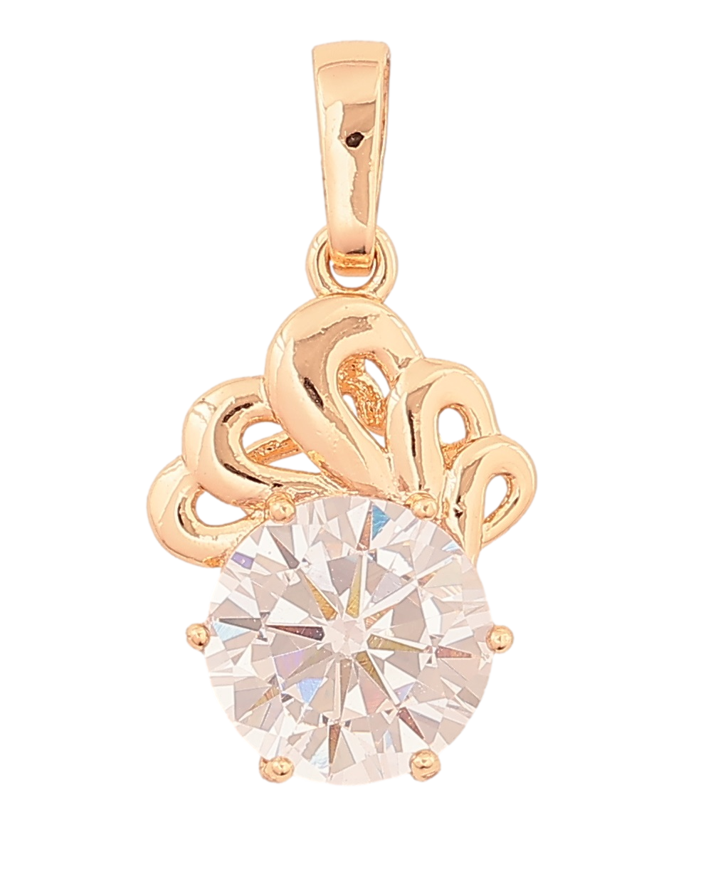 Кулон Xuping M&L Колір 18K "Візерунок з кристалом» для ланцюжка до 6мм, фото 1