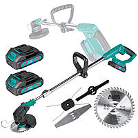 Аккумуляторный садовый триммер кусторез мотокоса 3 в 1 21 В Al-fa ALCGT2B-21V мотокосы триммеры кусторезы