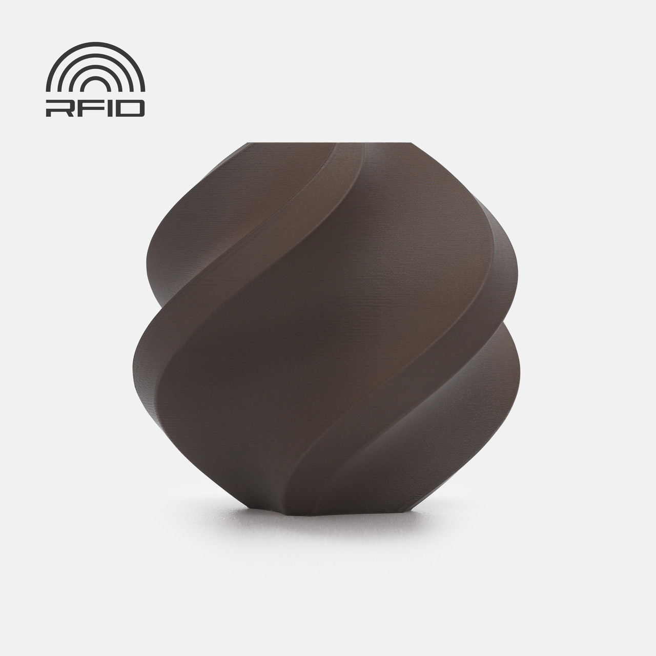 Пластик без котушки Bambu Lab PLA Matte  Dark Chocolate (11802), Refill, 1.75мм, 1кг, 315м, 190-230°C, Шоколад філамент для 3Д, фото 1