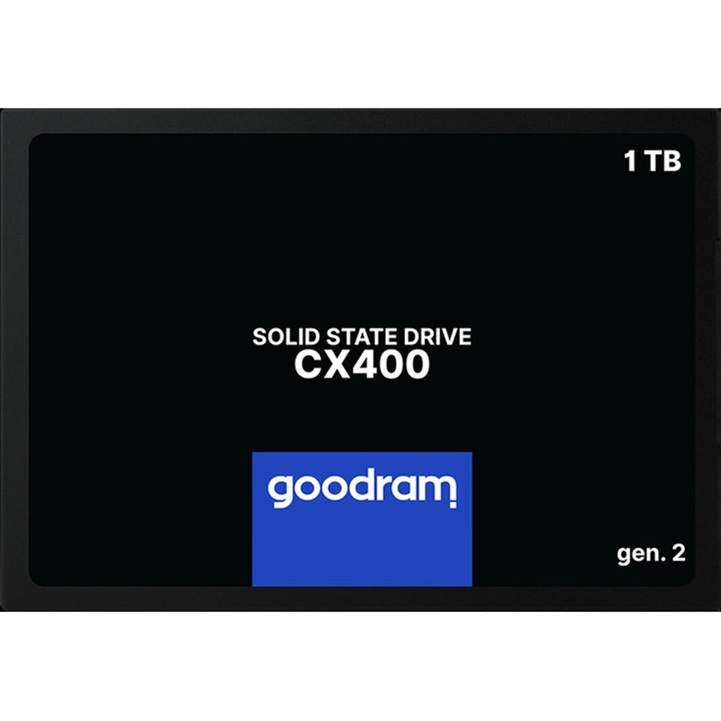 Накопичувач SSD 1ТB GOODRAM CX400 Gen.2 2.5" SATAIII 3D TLC (SSDPR-CX400-01T-G2) ( 2.5" ) DS