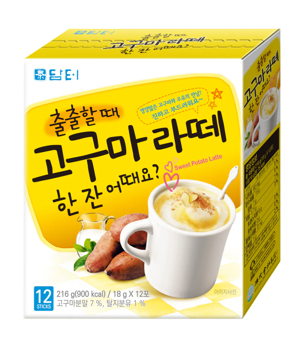 Латте Damtuh Instant Sweet Potato Latte Mix 12 стіків