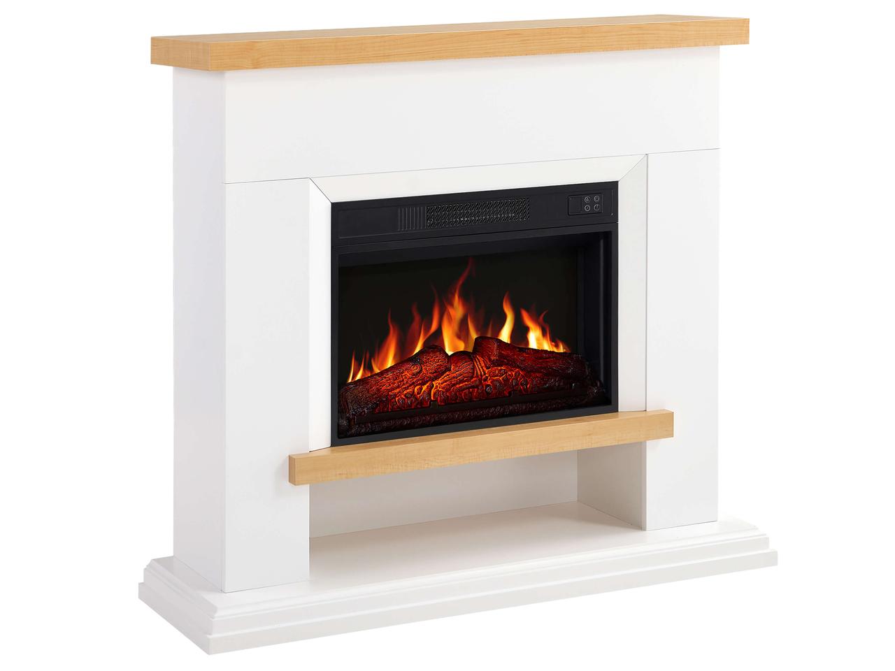 Камінокомплект ArtiFlame Shelford AF23S білий з обігрівом і звуком горіння вогню, фото 1