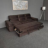 Розкладний диван прямий в тканині, фото 3
