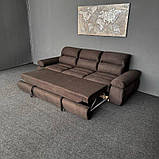 Розкладний диван прямий в тканині, фото 2