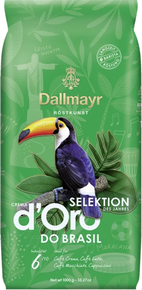 Кава в зернах Dallmayr d`Oro Selektion DO BRASIL, 1кг