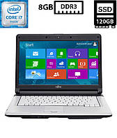 Ноутбук Fujitsu LifeBook S710/14" TN 1366x768/Core i7 M620 2.67GHz/8GB DDR3/SSD 120GB/Intel HD Graphics Камера Б/В