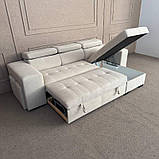 Розкладний новий диван з відставними пуфами, фото 4