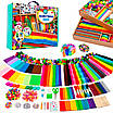 Великий набір для дитячої творчості та рукоділля Понад 1100 предметів Навчайся грайся, ший, роби вироби та іграшки, фото 3