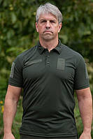 Футболка поло ЗСУ олива Coolmax 46-60р вологовідвідна тактична футболка кулмакс ЗСУ